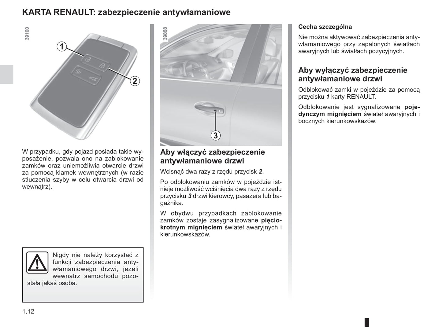 2018-2019 Renault Kadjar Owner's Manual | Polish