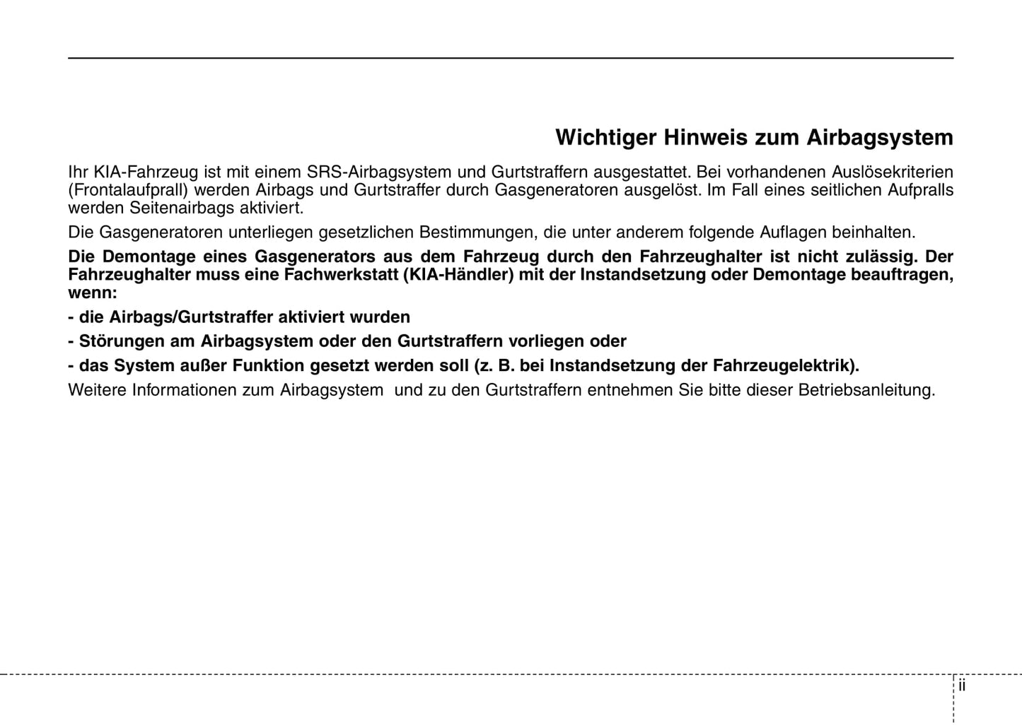 2008-2009 Kia Sportage Bedienungsanleitung | Deutsch