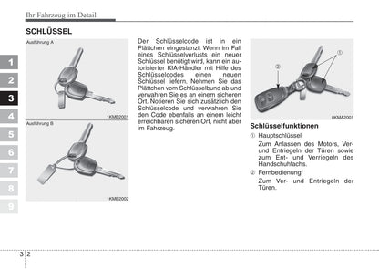 2008-2009 Kia Sportage Bedienungsanleitung | Deutsch