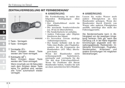 2008-2009 Kia Sportage Bedienungsanleitung | Deutsch