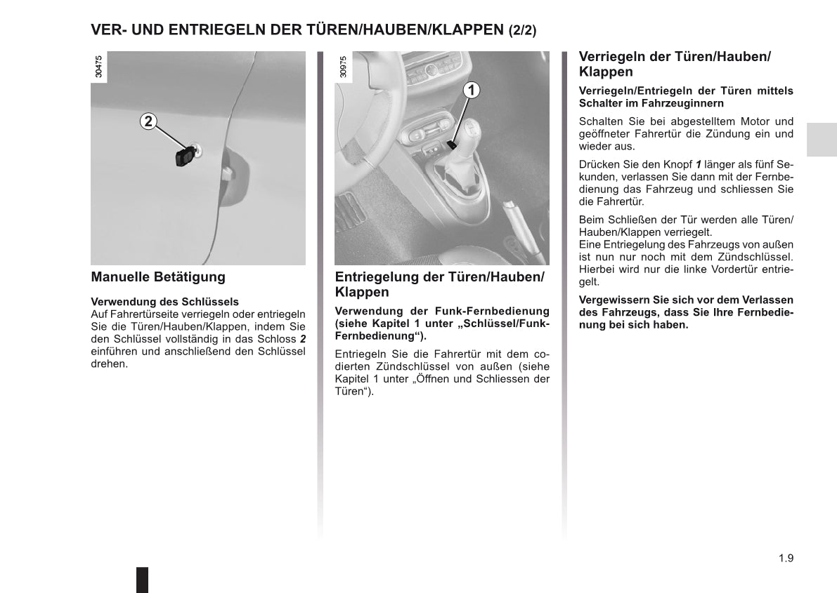 2012-2013 Renault Wind Owner's Manual | German