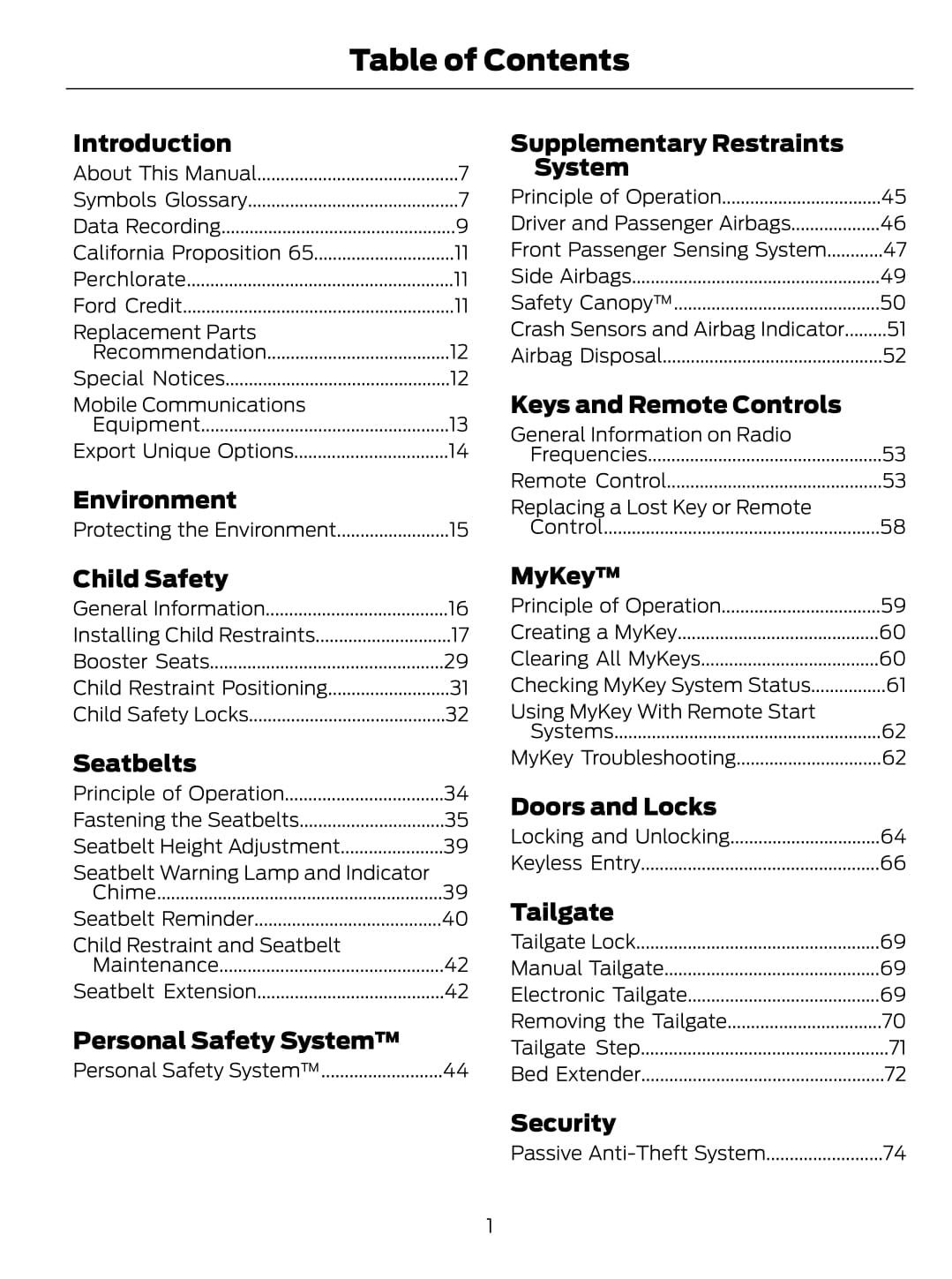 2017 Ford F-150 Owner's Manual | English