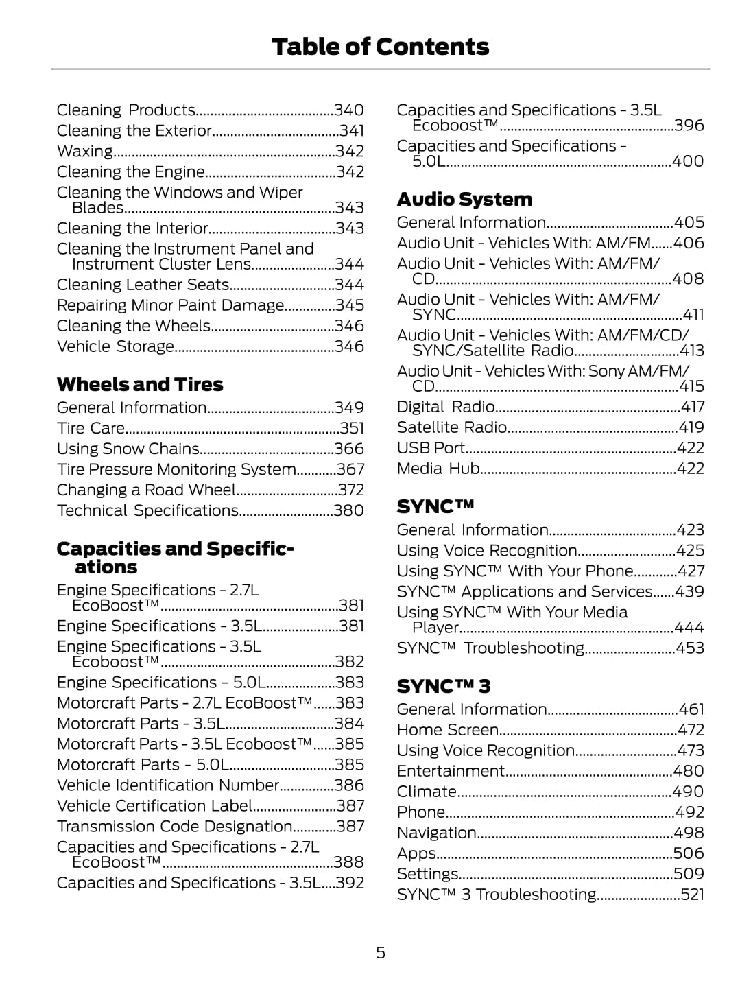 2017 Ford F-150 Owner's Manual | English