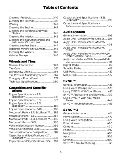 2017 Ford F-150 Owner's Manual | English