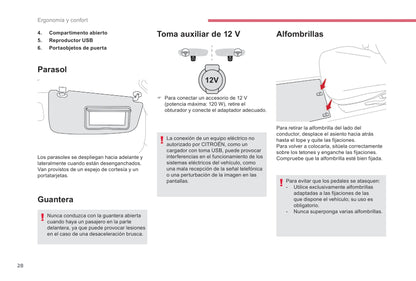 2017-2020 Citroën C-Zero Gebruikershandleiding | Spaans