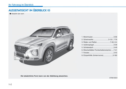 2018-2019 Hyundai Santa Fe Gebruikershandleiding | Duits