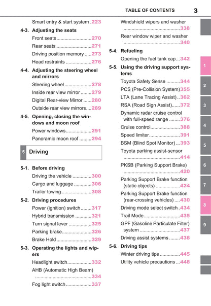 2020-2021 Toyota RAV4 Plug-in Hybrid Owner's Manual | English