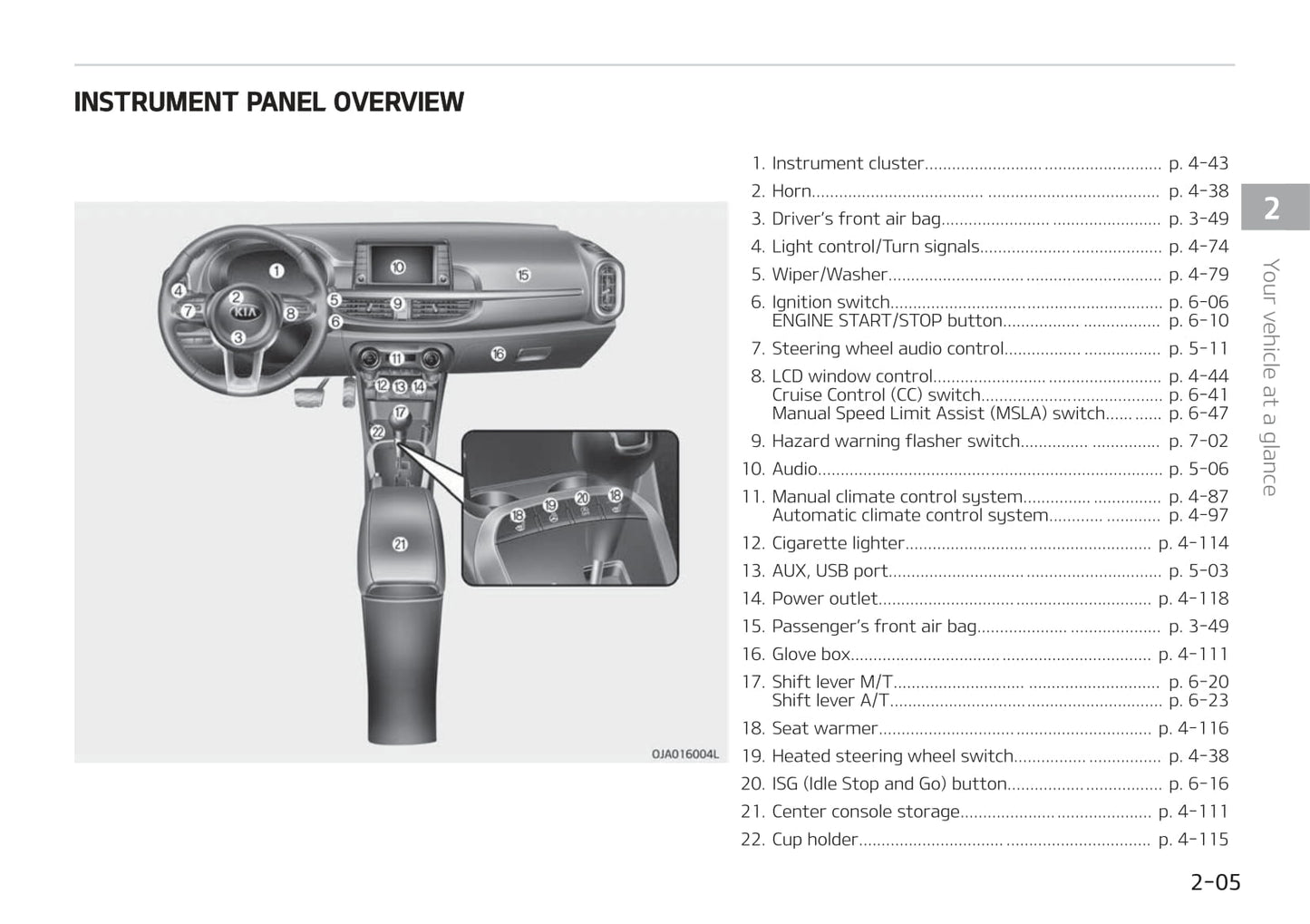 2019-2020 Kia Picanto Owner's Manual | English