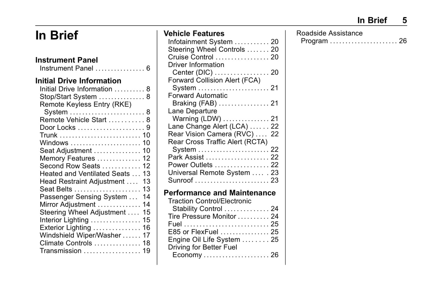 2019 Chevrolet Impala Owner's Manual | English