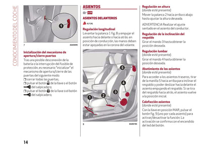 2016-2020 Alfa Romeo MiTo Bedienungsanleitung | Spanisch