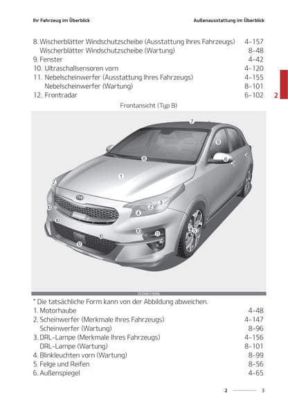 2020-2021 Kia Ceed Owner's Manual | German