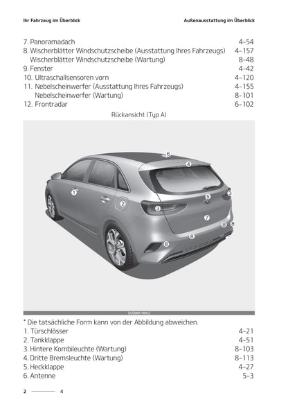 2020-2021 Kia Ceed Owner's Manual | German