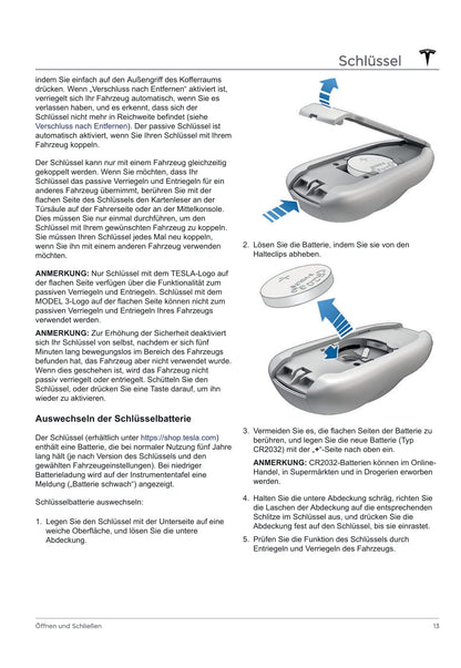 2020 Tesla Model 3 Owner's Manual | German