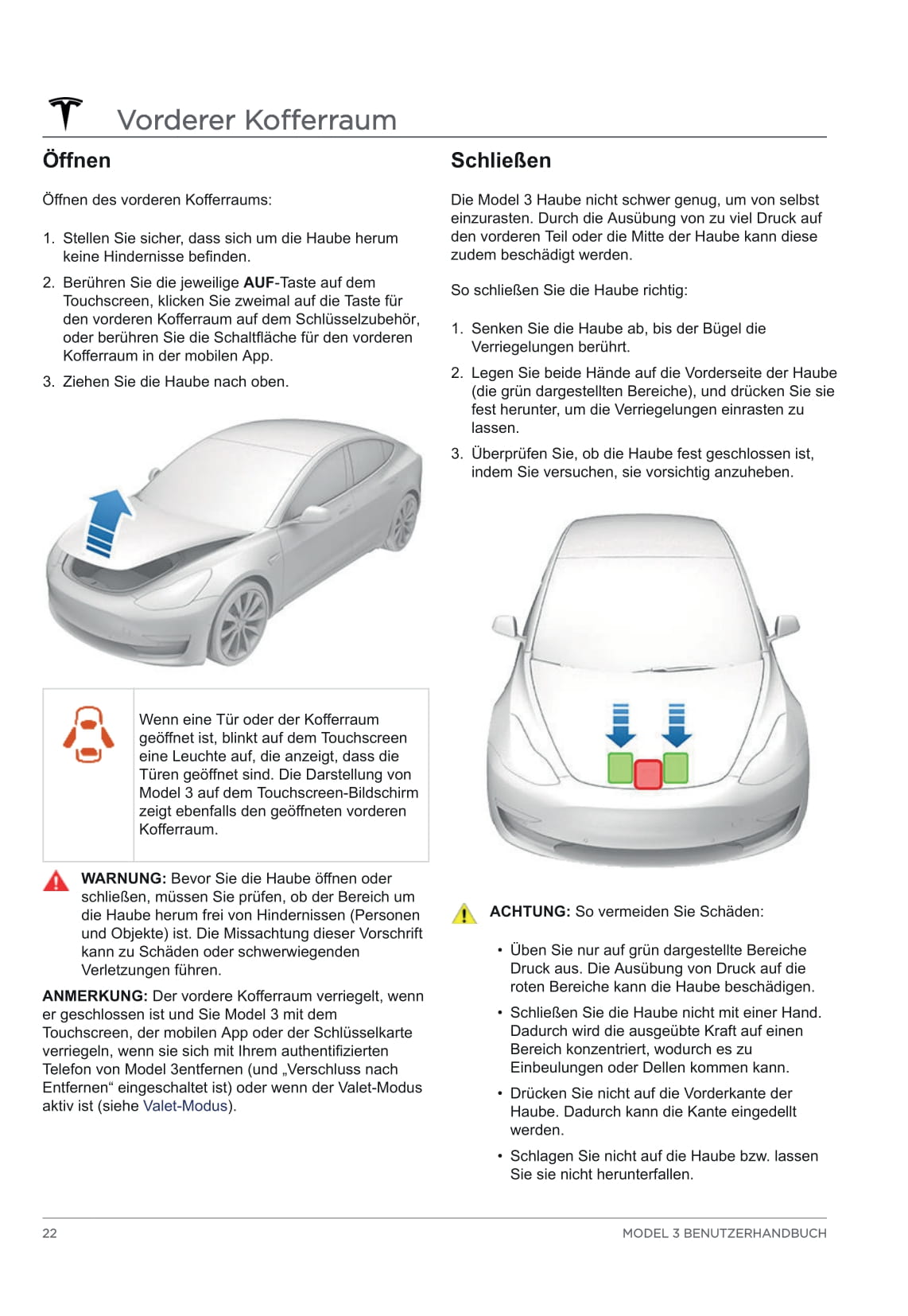 2020 Tesla Model 3 Owner's Manual | German