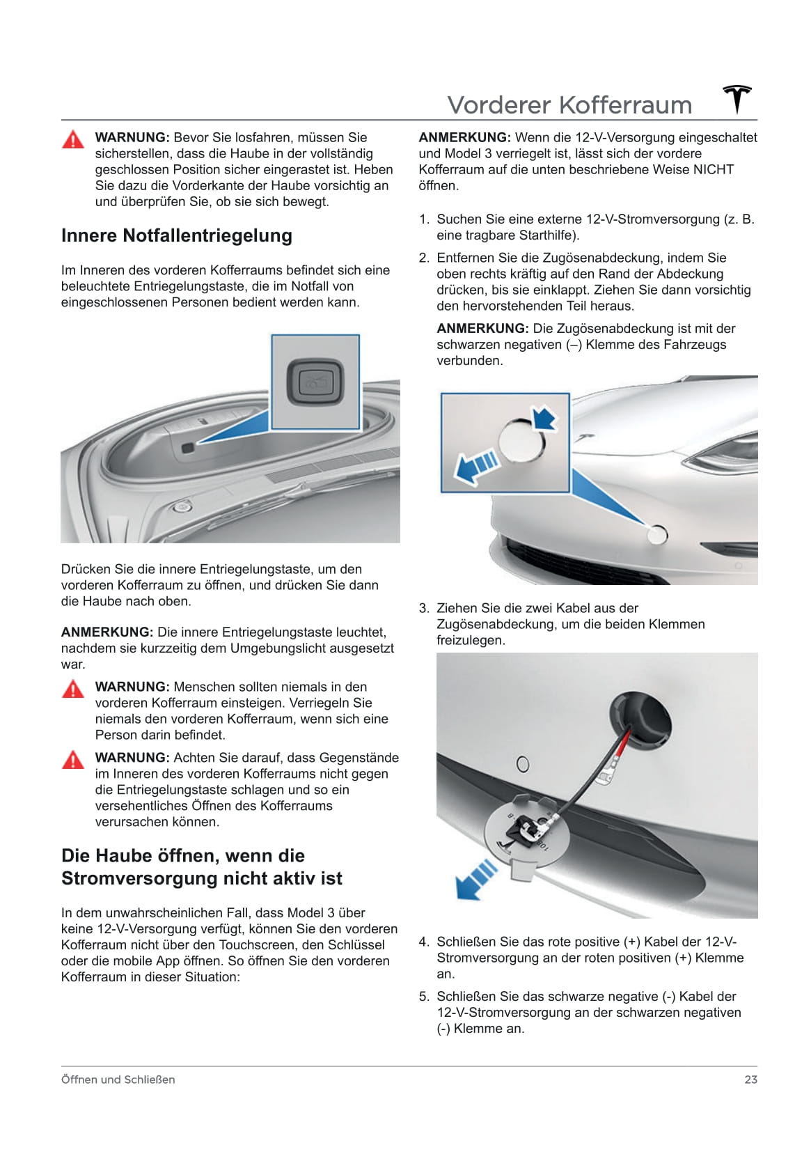 2020 Tesla Model 3 Owner's Manual | German