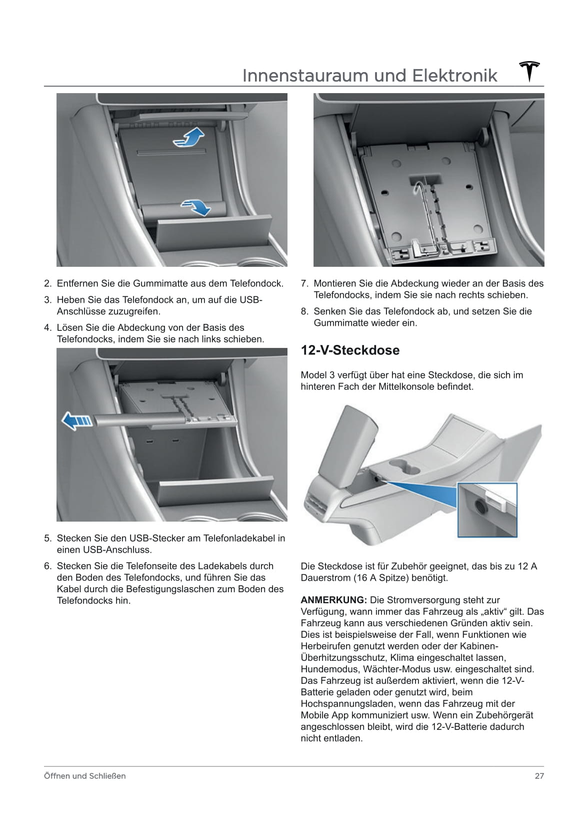 2020 Tesla Model 3 Owner's Manual | German