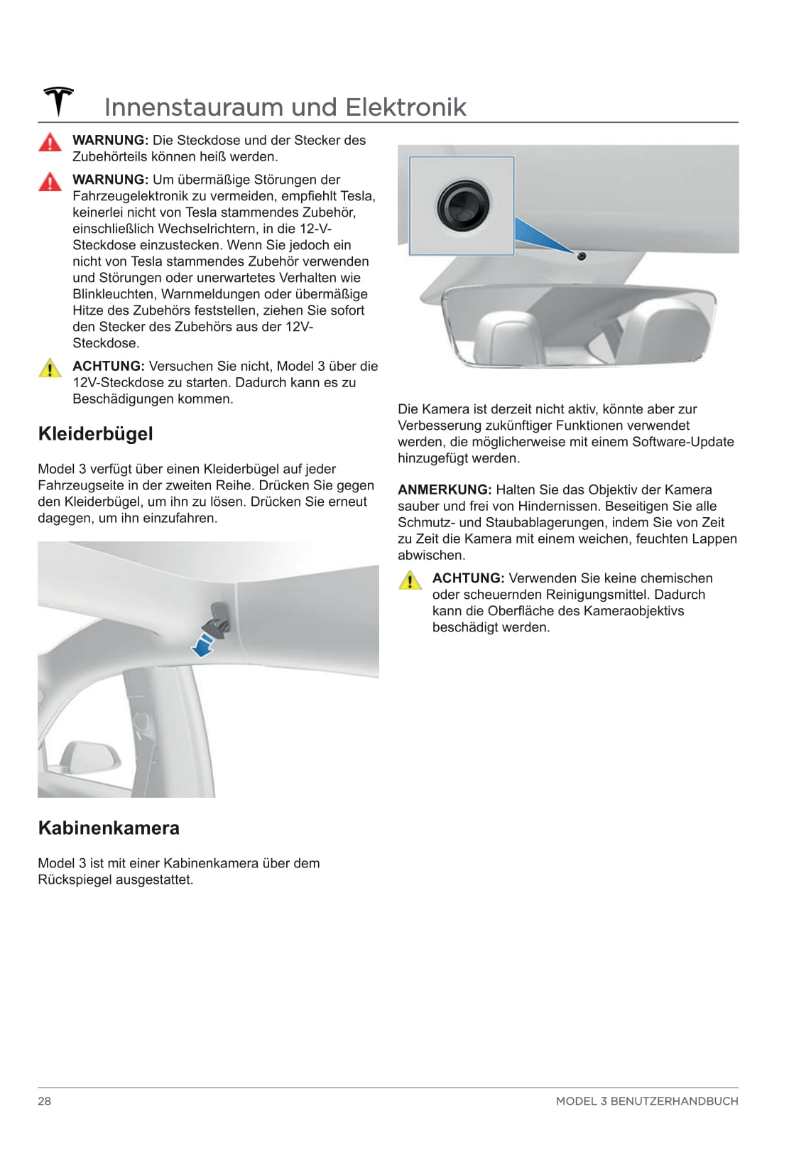 2020 Tesla Model 3 Owner's Manual | German