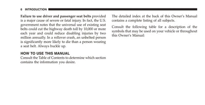 2009 Jeep Commander Owner's Manual | English