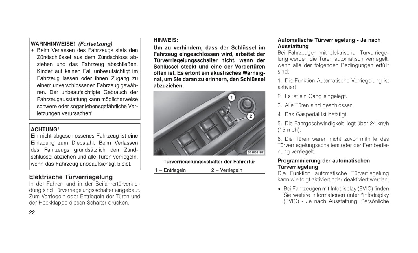 2011-2012 Jeep Compass Owner's Manual | German