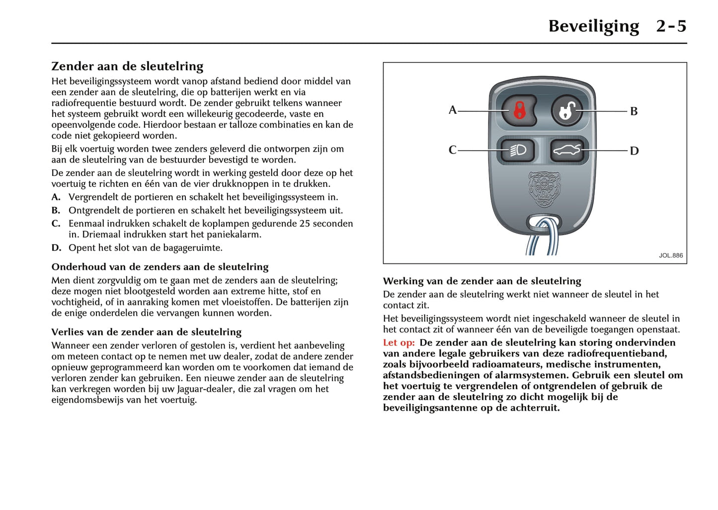 2001-2002 Jaguar XK Gebruikershandleiding | Nederlands