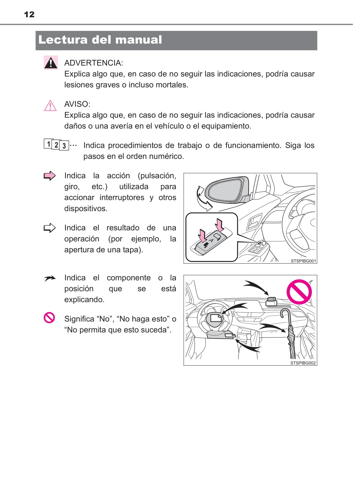 2016-2018 Toyota C-HR Owner's Manual | Spanish