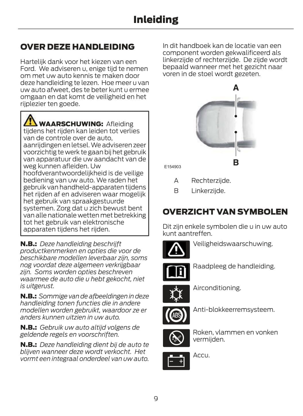 2020 Ford Transit Owner's Manual | Dutch