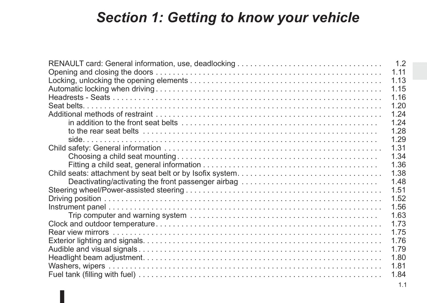 2015-2016 Renault Espace Owner's Manual | English