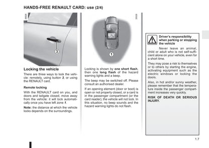 2015-2016 Renault Espace Owner's Manual | English