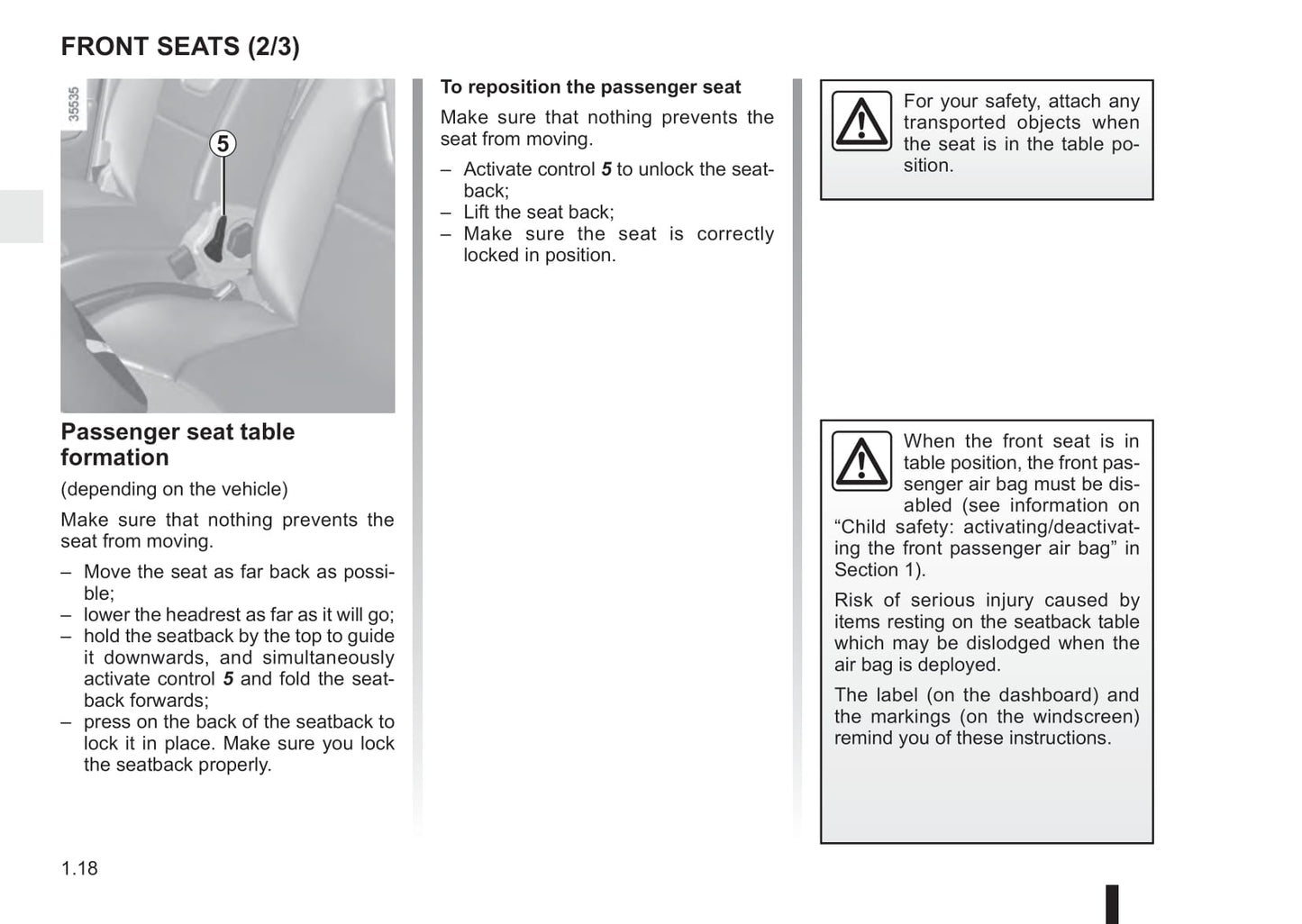 2015-2016 Renault Espace Owner's Manual | English