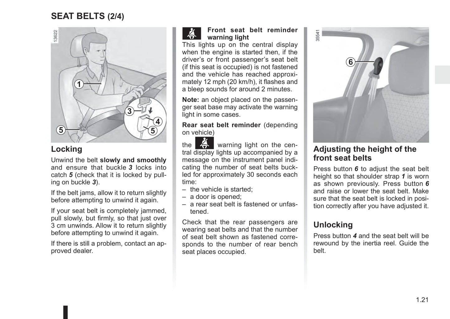 2015-2016 Renault Espace Owner's Manual | English