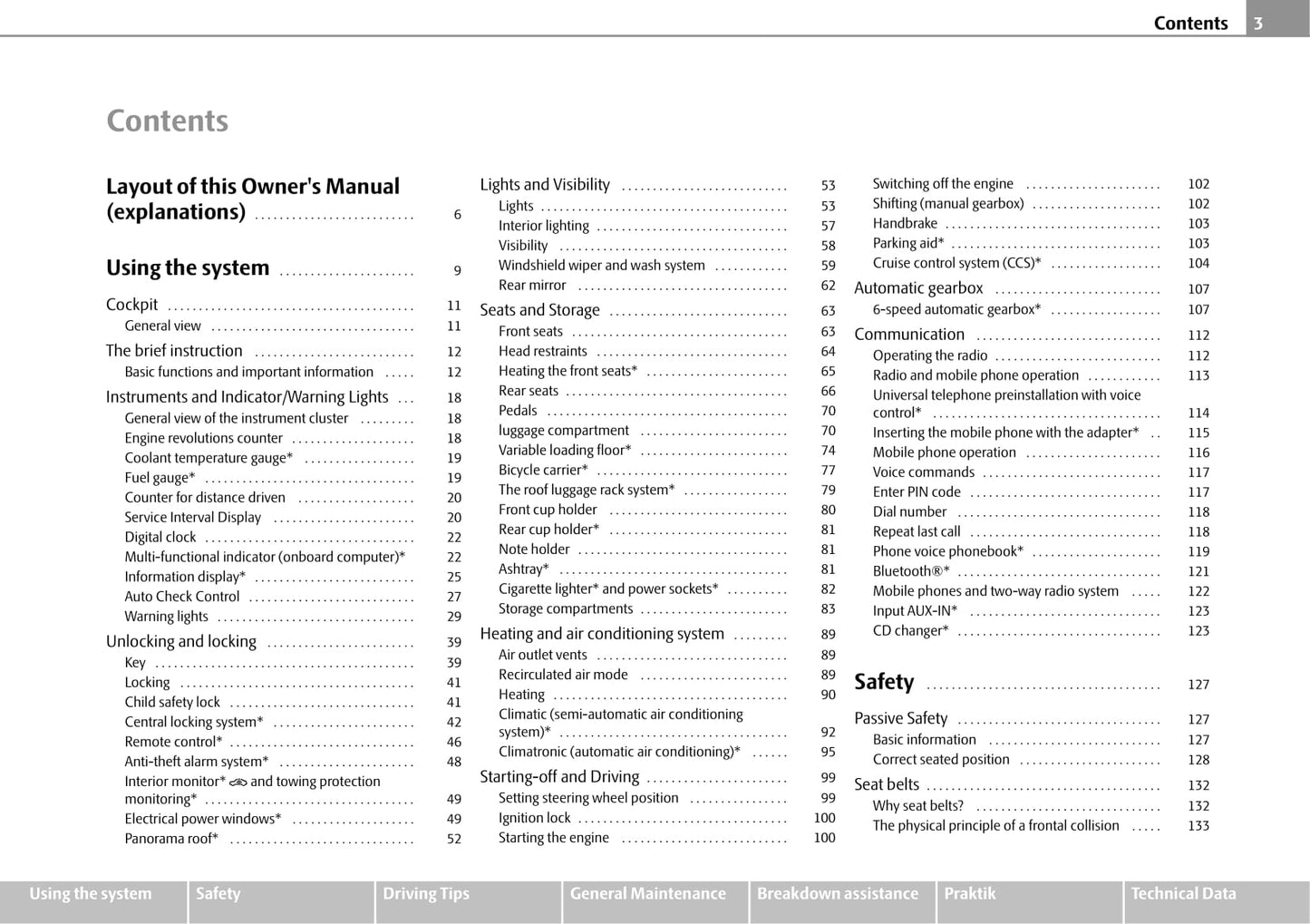 2009-2010 Skoda Roomster Owner's Manual | English