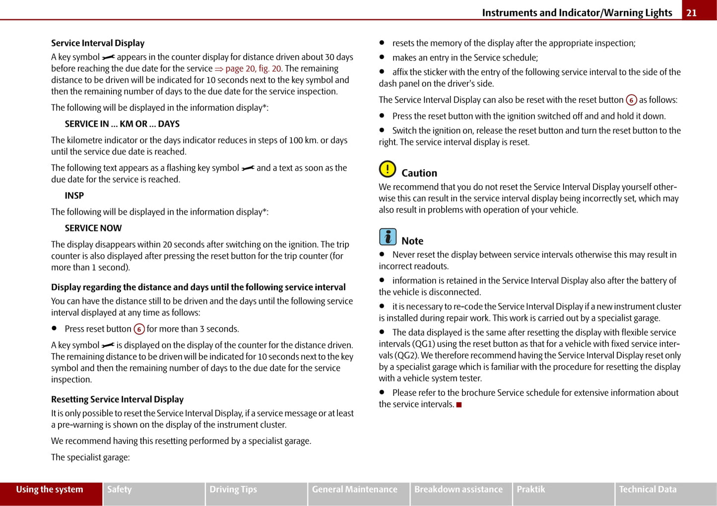 2009-2010 Skoda Roomster Owner's Manual | English