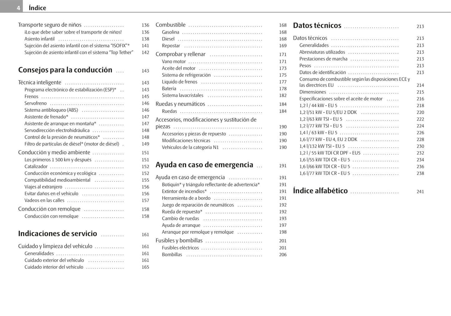 2007-2010 Skoda Fabia Bedienungsanleitung | Spanisch