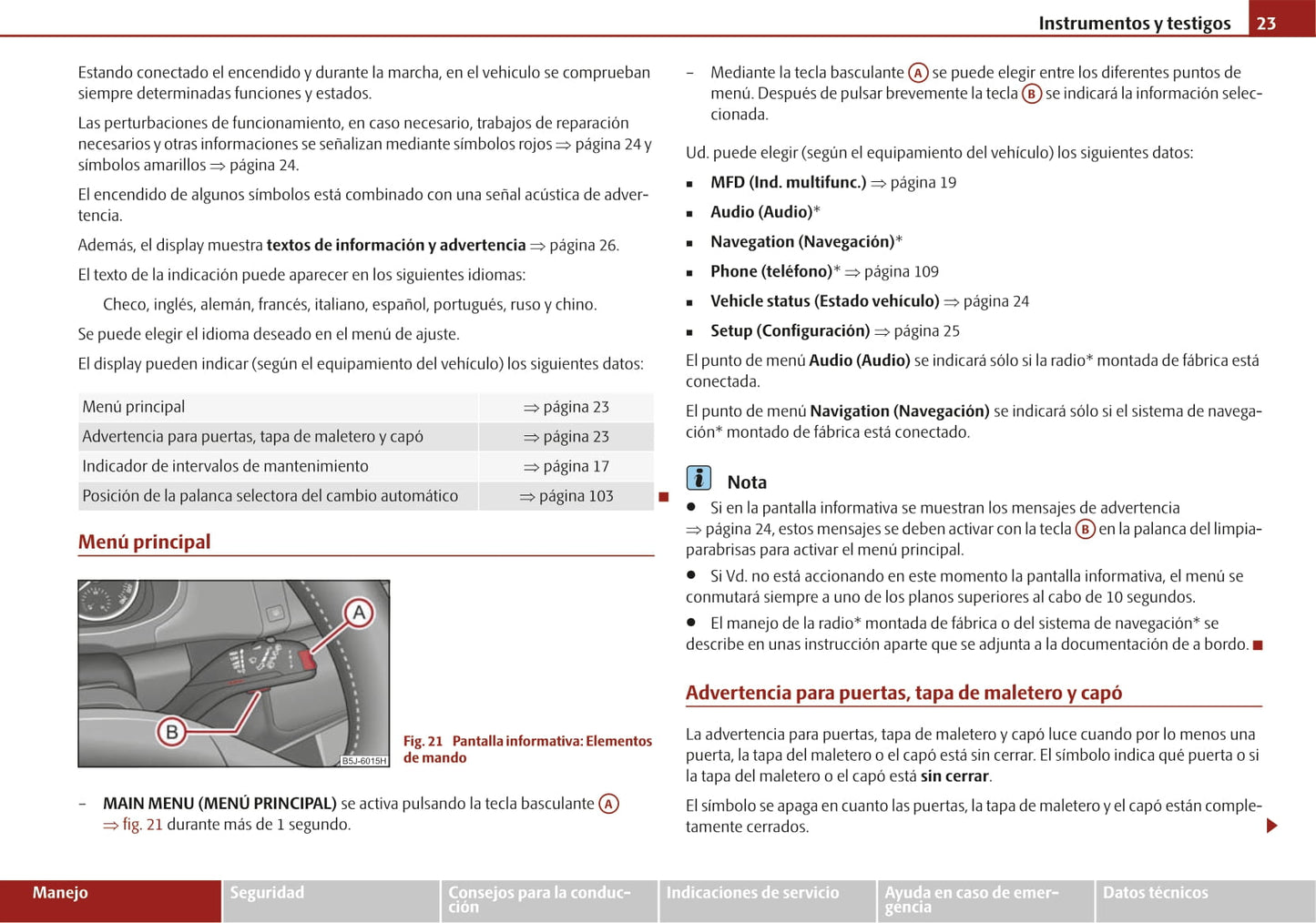 2007-2010 Skoda Fabia Bedienungsanleitung | Spanisch