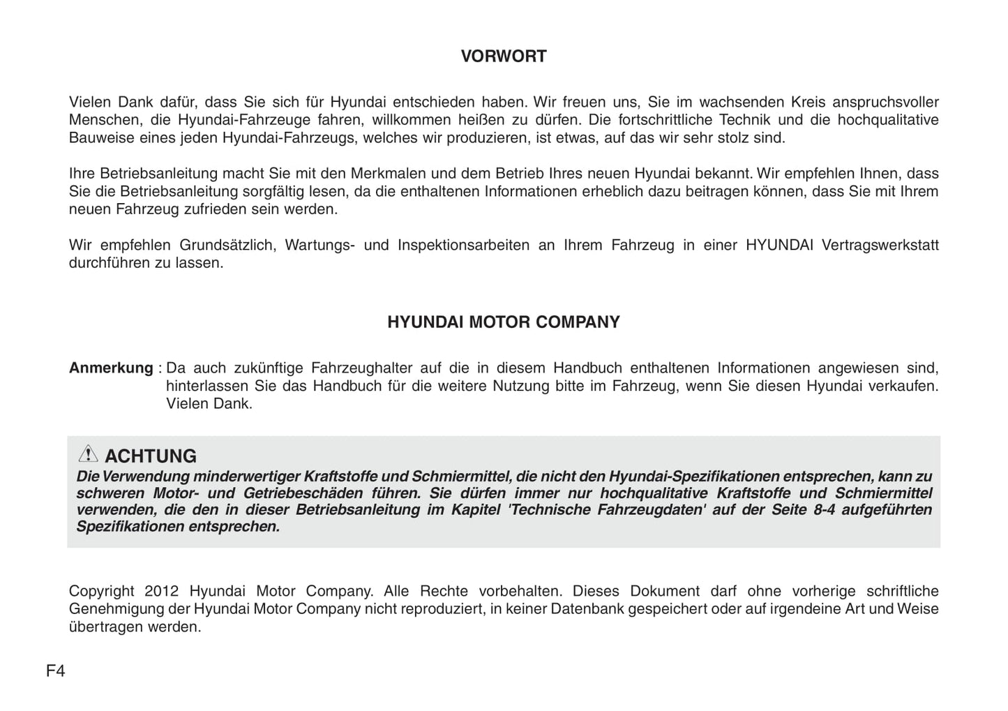 2012-2013 Hyundai Santa Fe Gebruikershandleiding | Duits