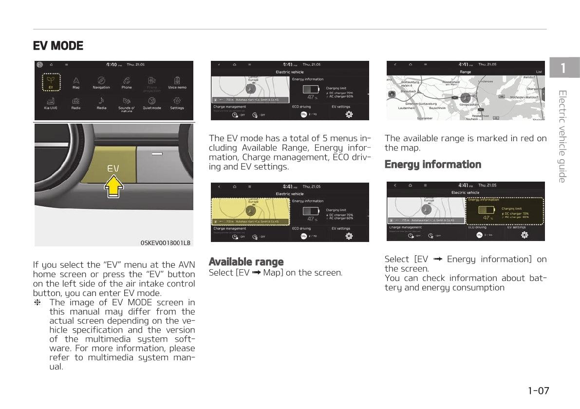 2021-2022 Kia e-Soul/Soul EV Owner's Manual | English