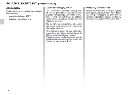 2019-2020 Renault Zoe Owner's Manual | Polish