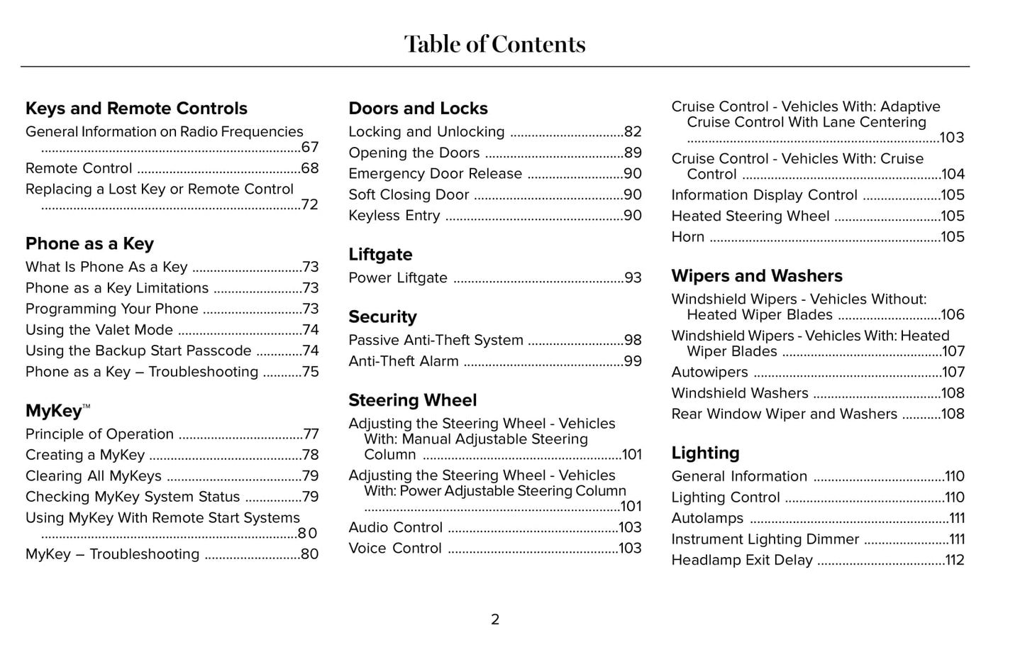 2022 Lincoln Aviator Owner's Manual | English