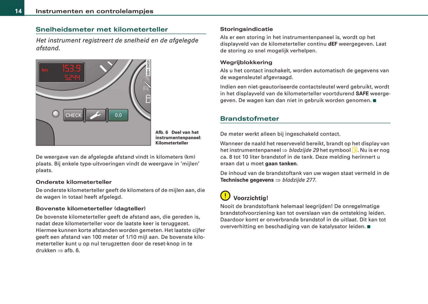 2005-2008 Audi A4 Cabriolet Owner's Manual | Dutch