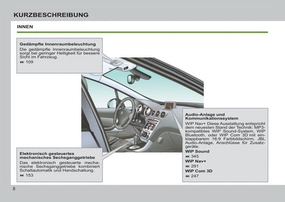 2012-2013 Peugeot 308 Manuel du propriétaire | Allemand