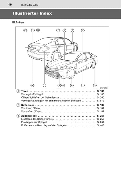 2019-2020 Toyota Camry Hybrid Owner's Manual | German