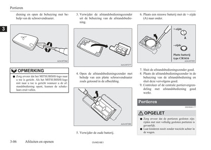 2006-2012 Mitsubishi Pajero Owner's Manual | Dutch