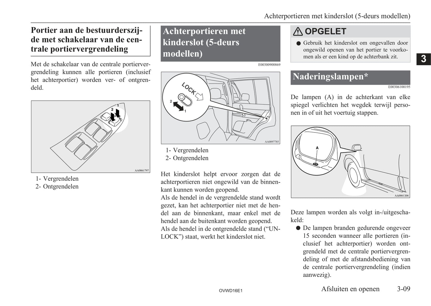 2006-2012 Mitsubishi Pajero Owner's Manual | Dutch