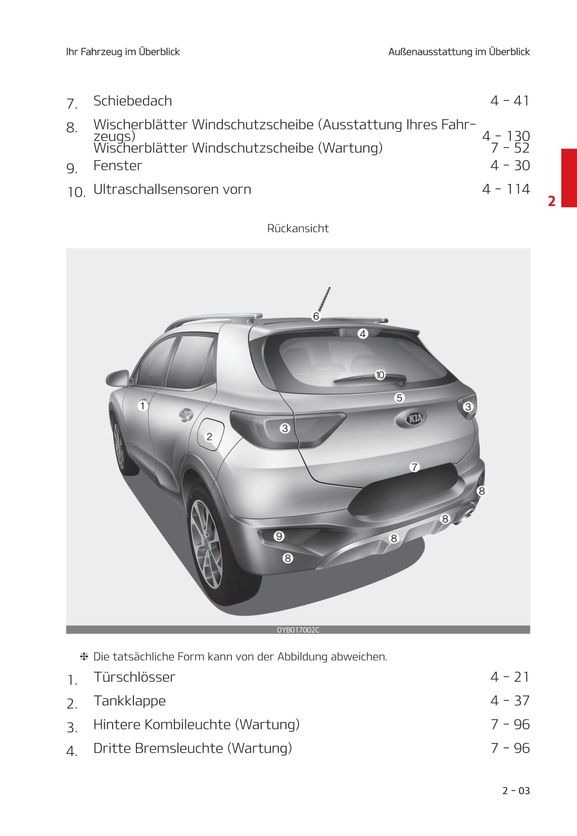 2020-2021 Kia Stonic Bedienungsanleitung | Deutsch