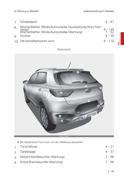 2020-2021 Kia Stonic Bedienungsanleitung | Deutsch