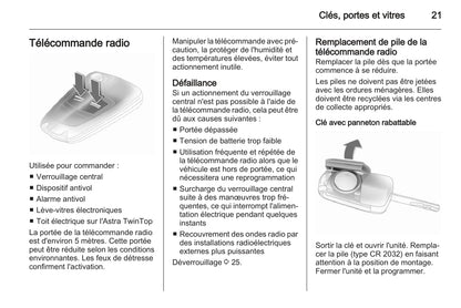 2007-2010 Opel Astra Manuel du propriétaire | Français