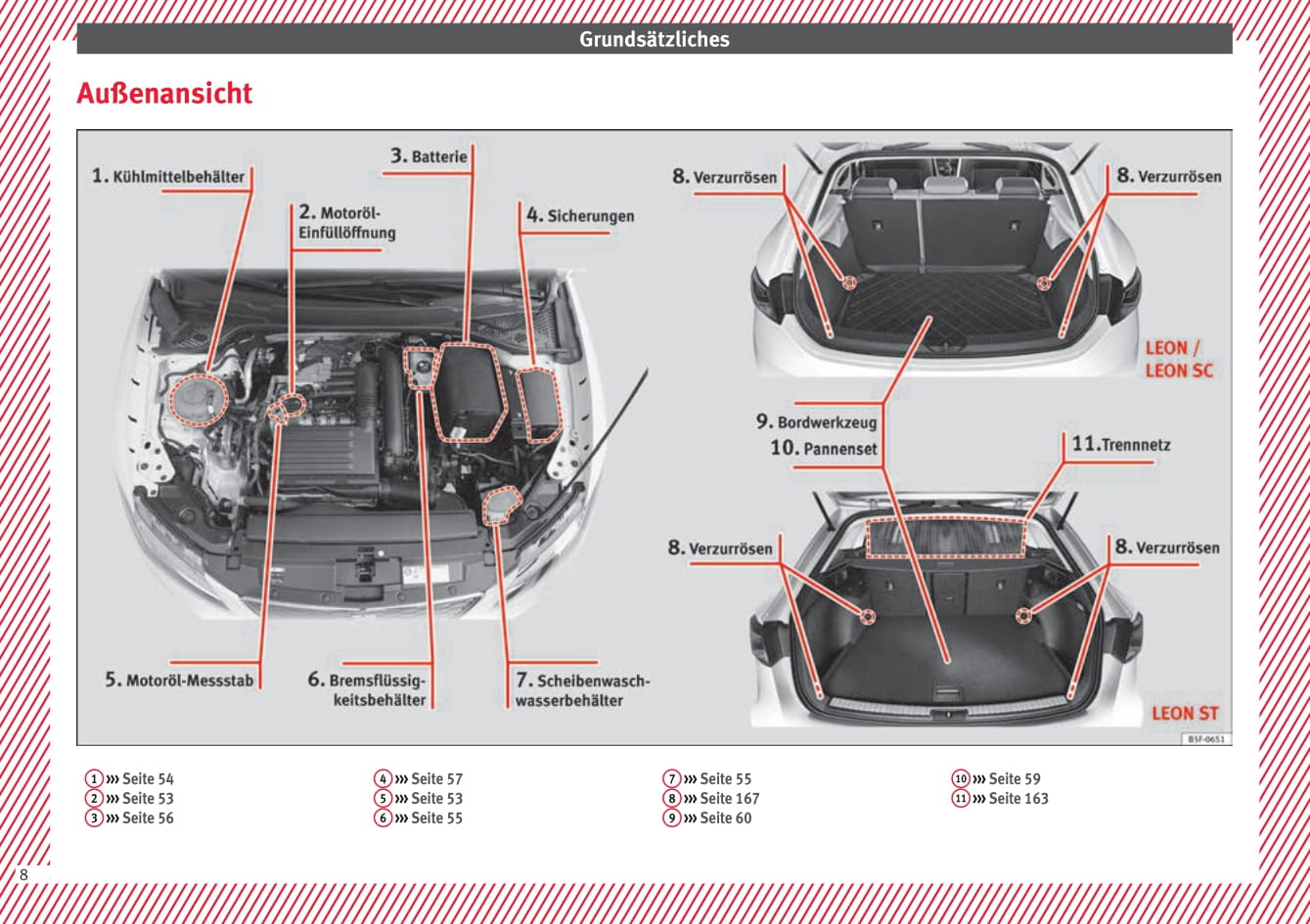 2017 Seat Leon Owner's Manual | German