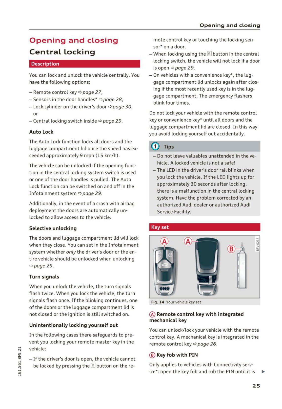 2015-2017 Audi TT Roadster Owner's Manual | English