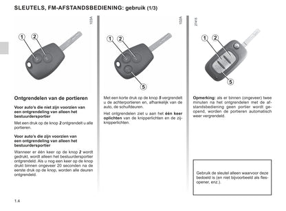 2019-2020 Renault Trafic Owner's Manual | Dutch