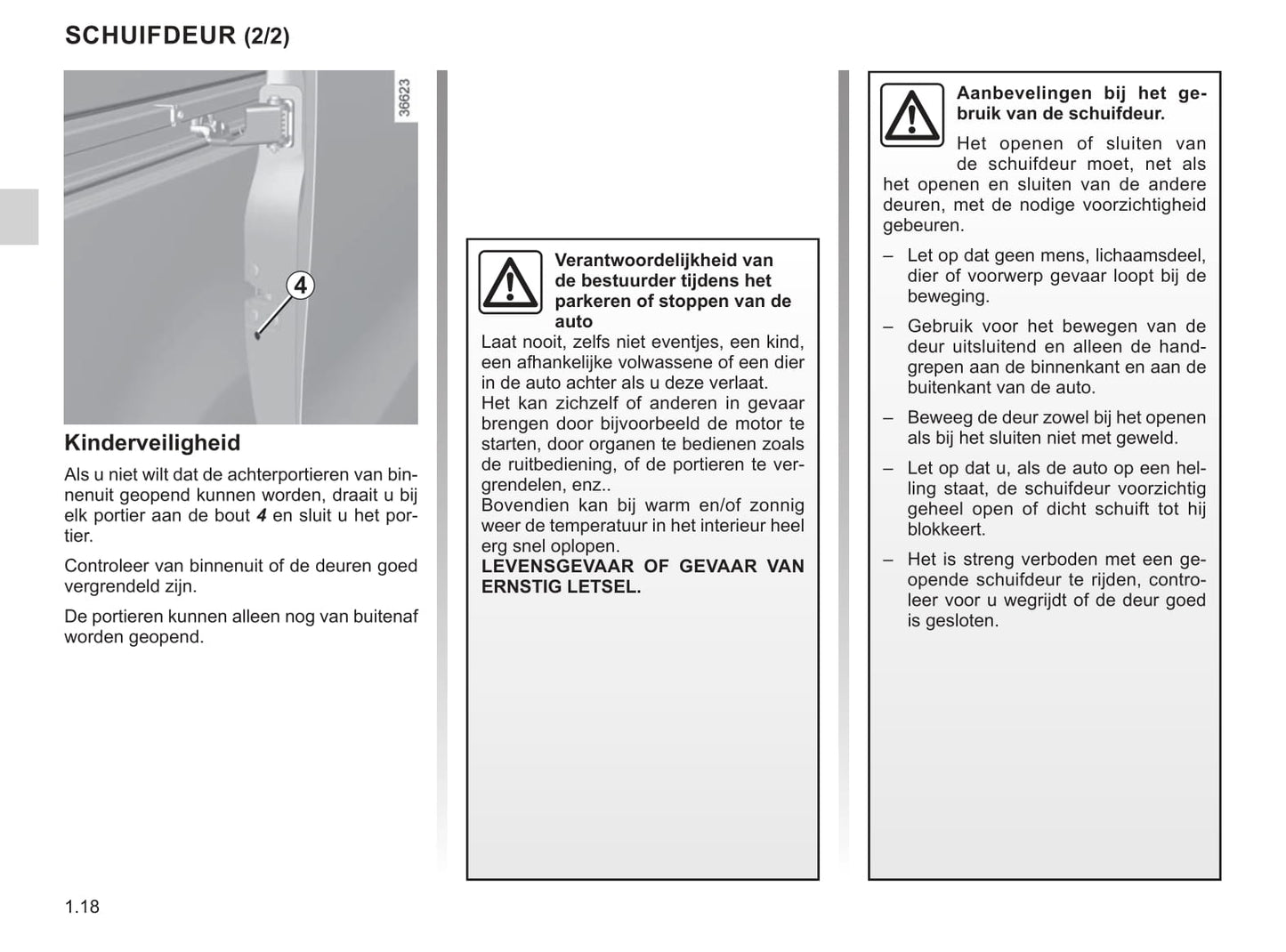 2019-2020 Renault Trafic Owner's Manual | Dutch